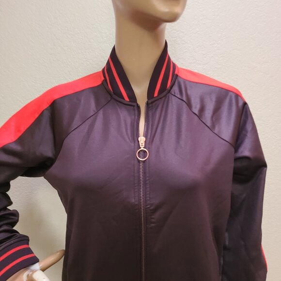 NEW NWT! SWEATY BETTER CRAFT TRACK TOP VARSITY TRACK JACKET ATHLEISURE sz S - Picture 3 of 9
